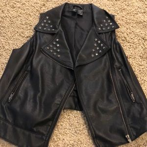 Leather vest